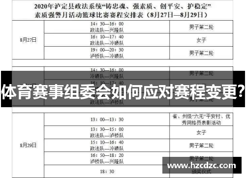 体育赛事组委会如何应对赛程变更？